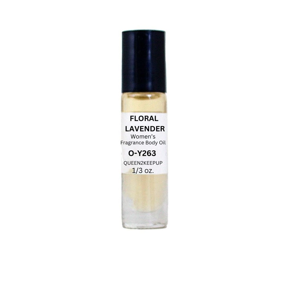 Floral Lavender (Woman) Body Oil 10 ml Fragrance All Natural 1/3 oz Roll-On